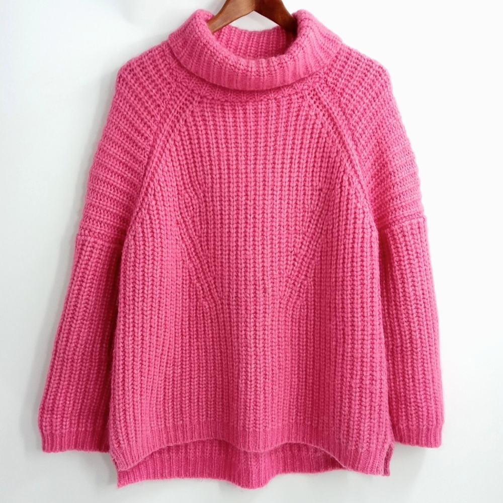 Ulla Johnson Baby Alpaca Chunky Knit Mock Sweater